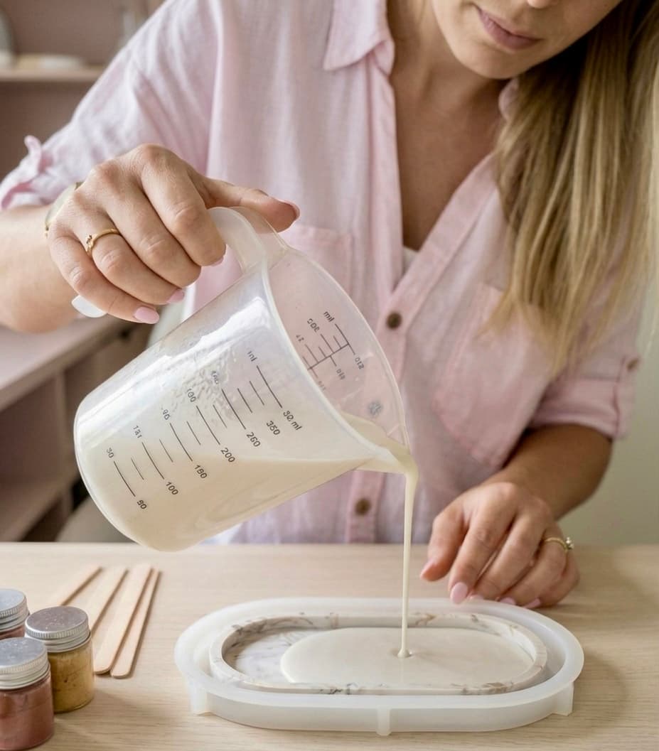 July in haar atelier