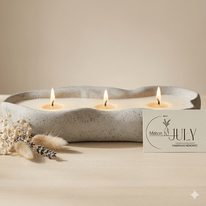 Grillige kaars 'Klara' van Maison July